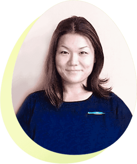 英語のたまご講師の二宮絵美の顔写真